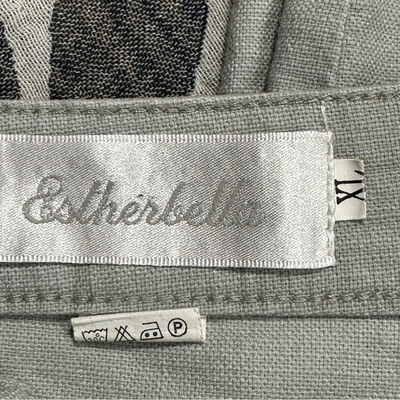 Estherbella XL gray pants, cotton/poly, crop, lightweight, spring, summer - Picture 9 of 9